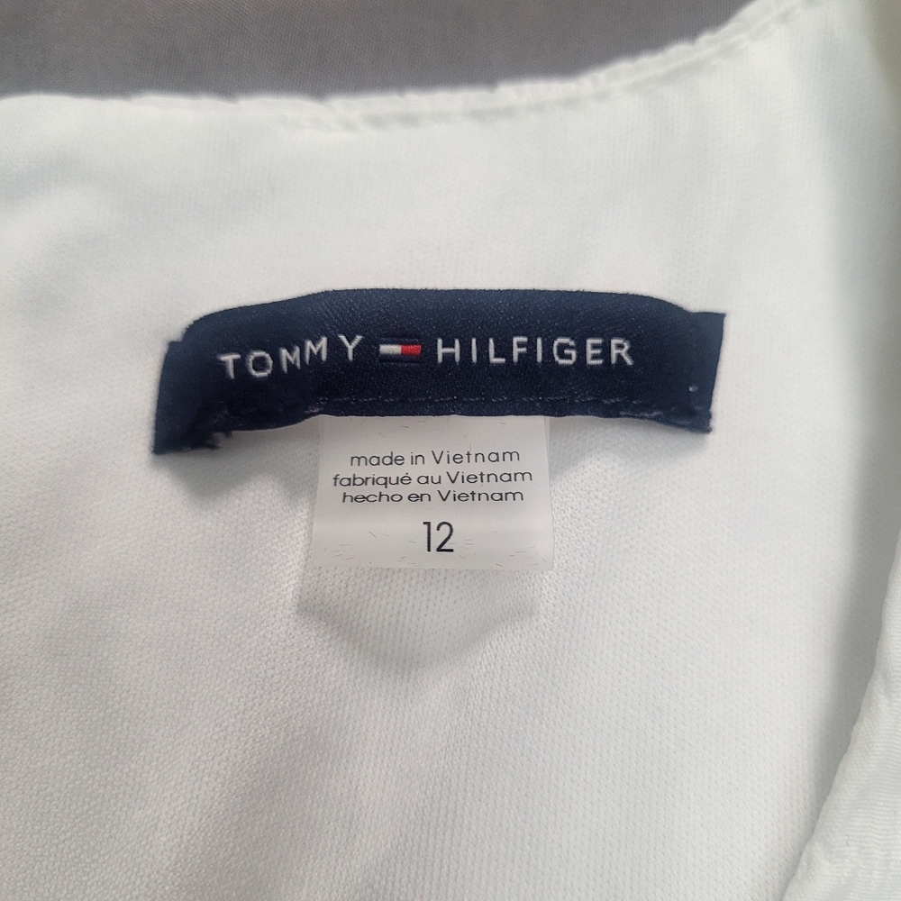 $Tommy Hilfiger White Flowy Dress, Size 12 - Picture 3 of 10